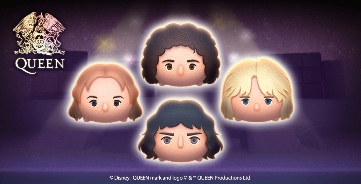 Line ディズニー ツムツム に映画 ボヘミアン ラプソディ で話題となったqueenのメンバーが新ツムで登場 Game Watch