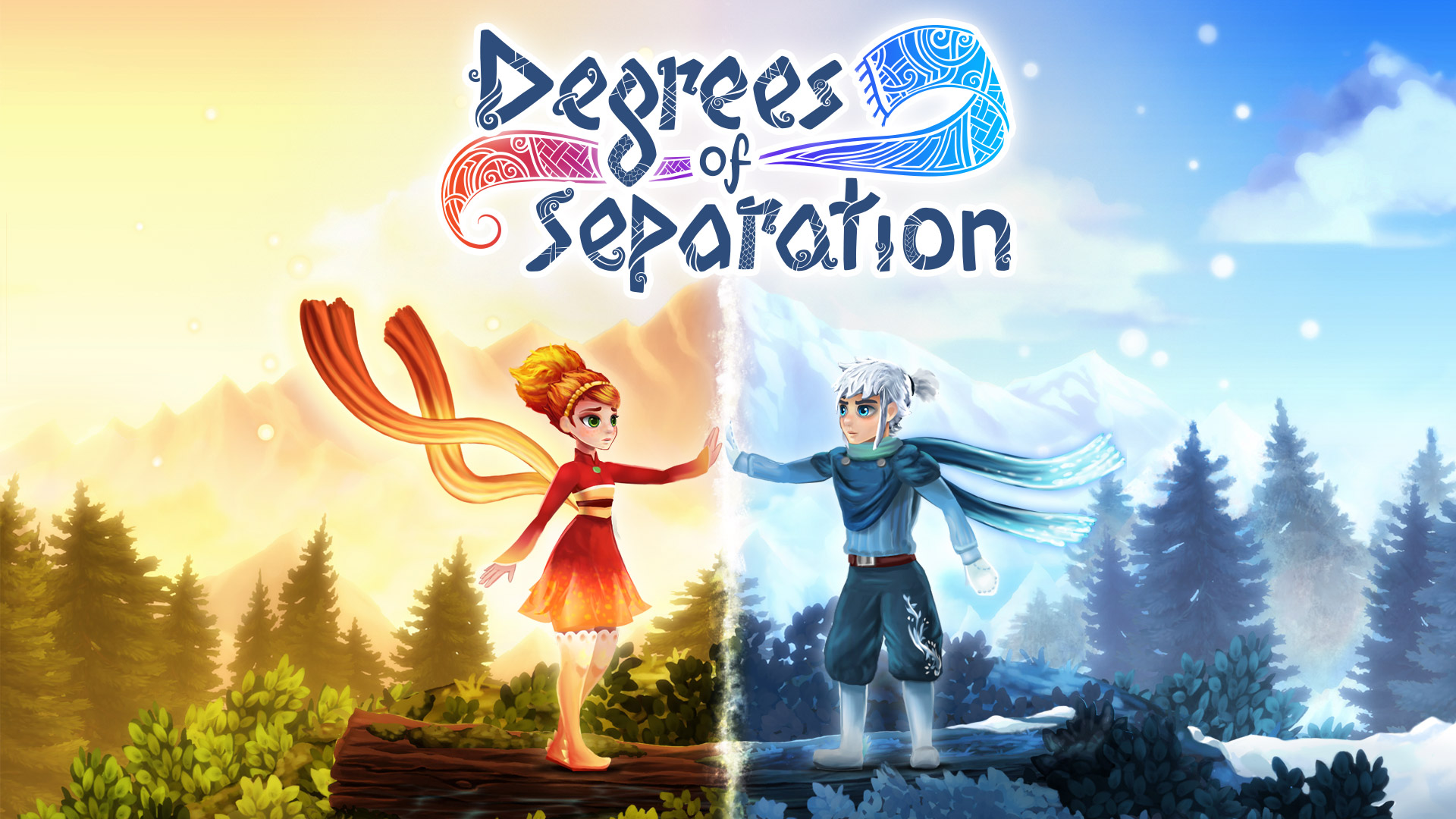 炎と氷の幻想的な世界を旅するアクション Degrees Of Separation が明日発売 Game Watch