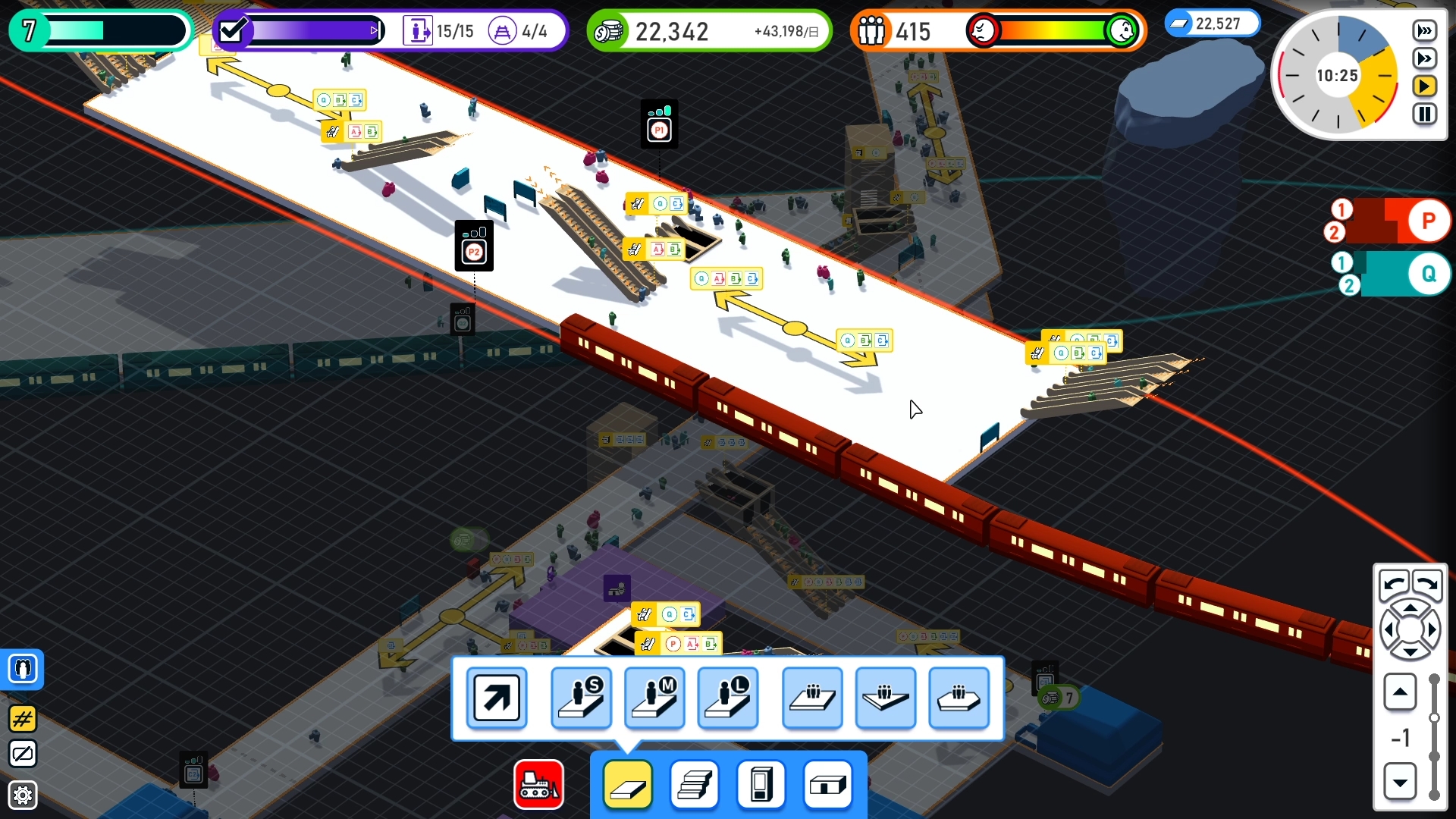 理想の地下鉄駅を作れる Stationflow 先行プレイレポート Game Watch