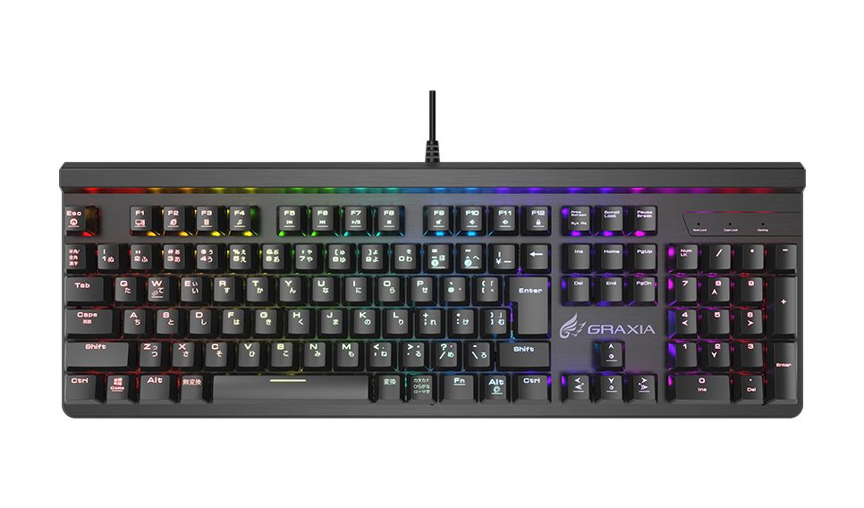 RGBライト搭載青軸メカニカルキーボード「GX-KB01K-BRGB」が恵安より5
