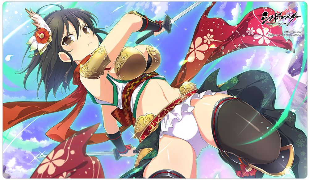 机の上が爆乳祭会場に。「シノビマスター 閃乱カグラ NEW LINK」の