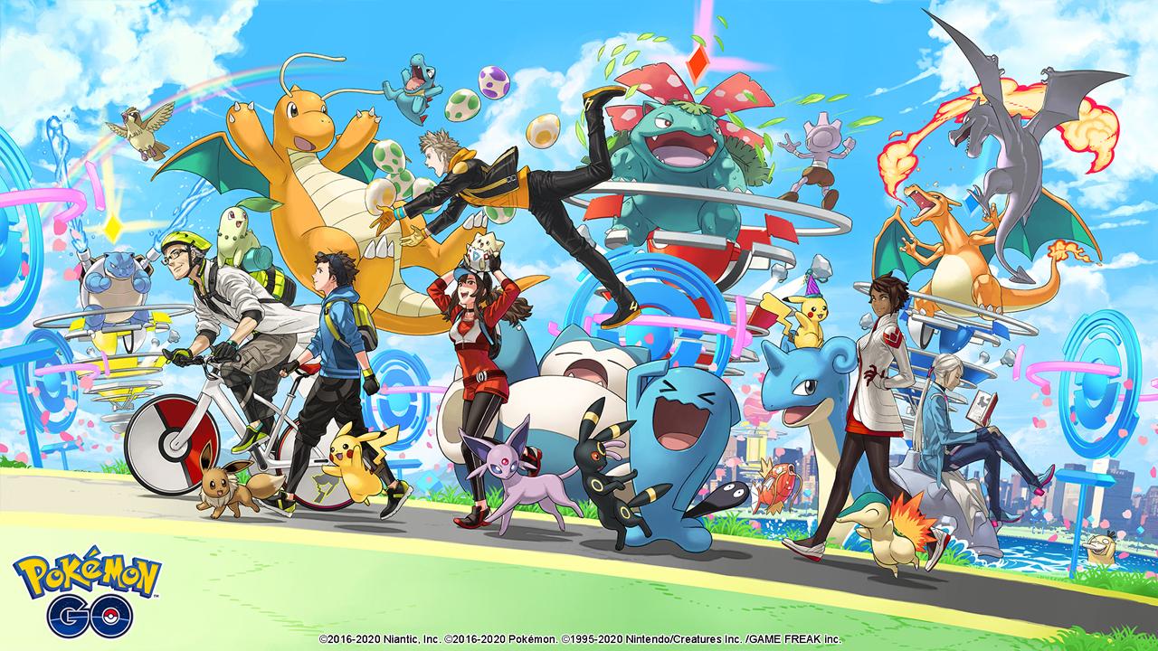 たくさんのポケモンたちが描かれた鮮やかなデザインも ポケモンgo の壁紙4種類が公開 Game Watch