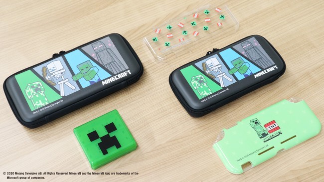 マインクラフト」デザインのSwitch用アクセサリー全5種が本日発売