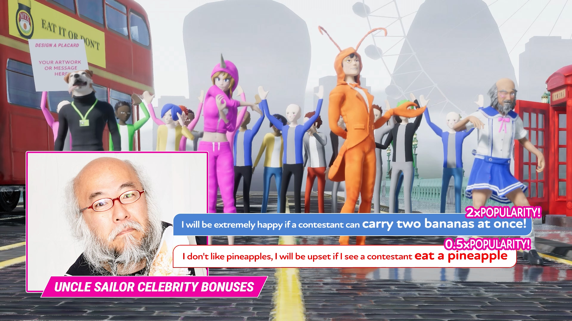 セーラー服おじさん Nippon Marathon 2 に参戦 プレーヤーに チャレンジ を与えるキャラクターに Game Watch