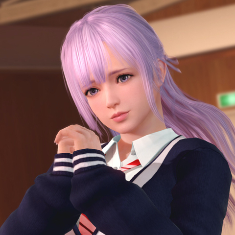 独占先行公開！】上は厚着で下はミニ！ 「DOAXVV」、制服風SSR水着に冬