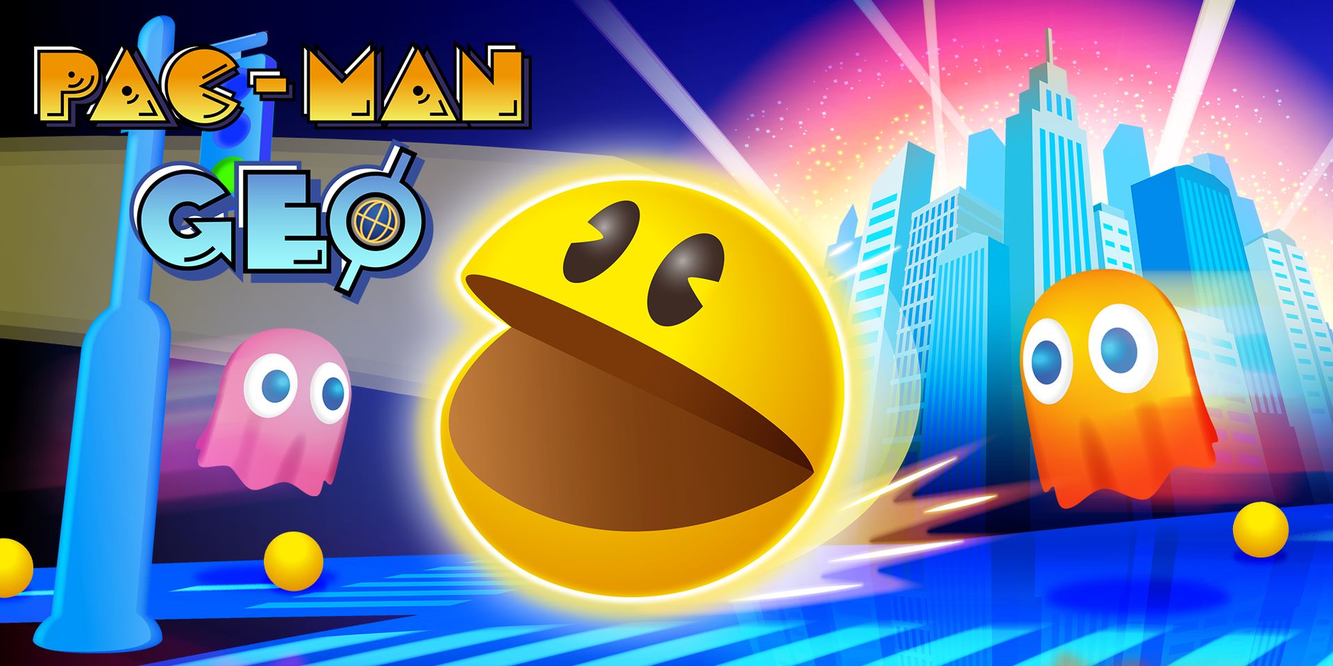 Android Ios用地理情報ゲーム Pac Man Geo 配信 パックマン 生誕40周年を記念した様々な企画が展開中 Game Watch