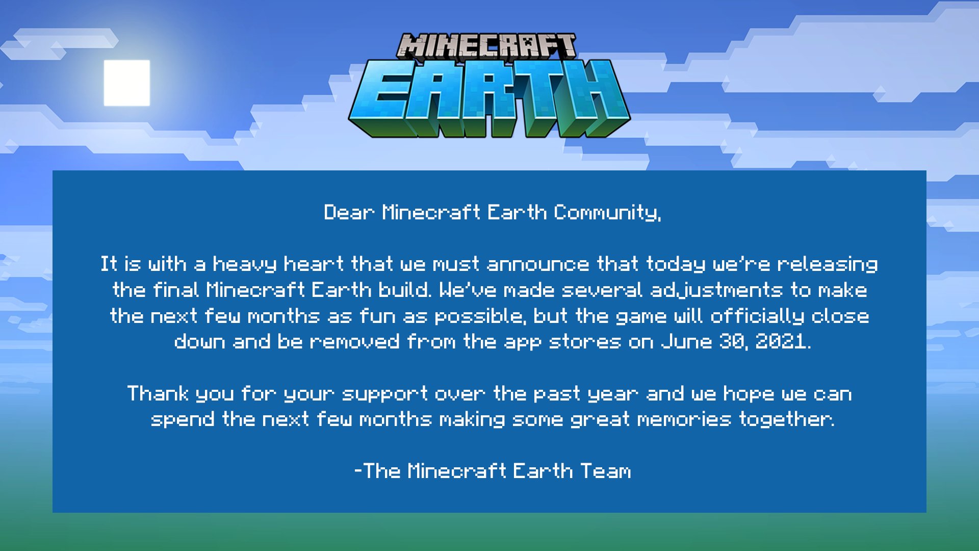 Android Ios用 Minecraft Earth 6月30日をもってサービスを終了 Game Watch