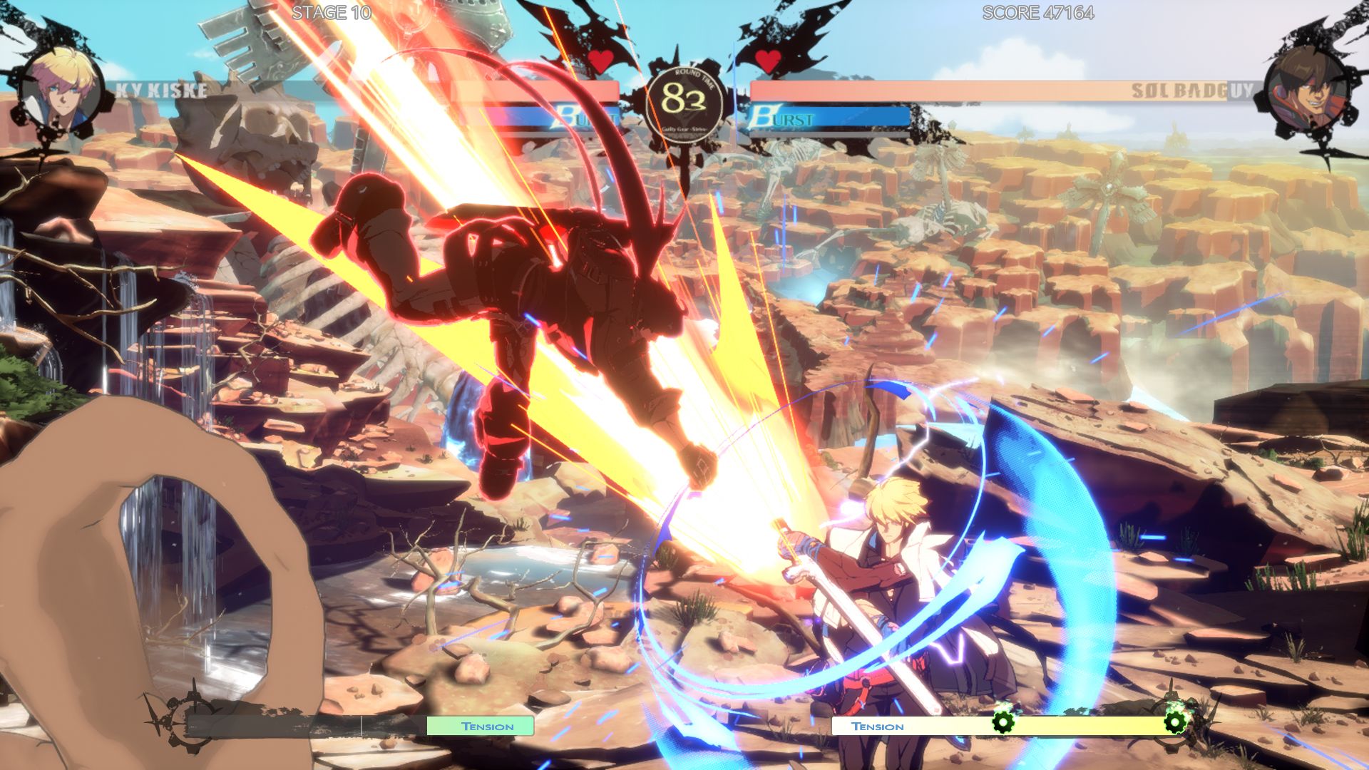 ソルとカイの会話を聞きながらチュートリアルをプレイ Guilty Gear Strive におけるオフラインモードの情報が公開 Game Watch