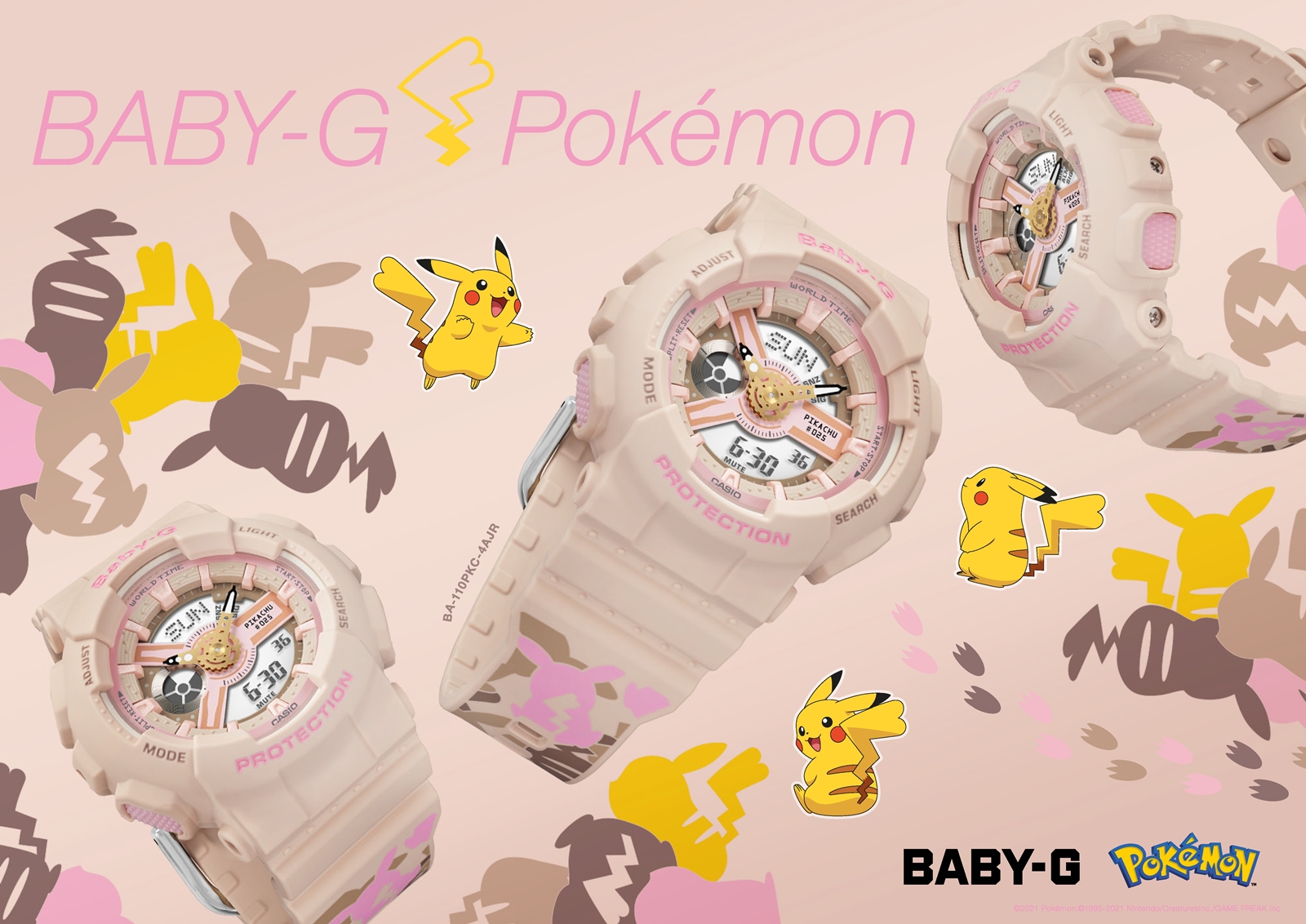 Baby G Pokemon コラボレーションモデル第2弾が登場 2月5日より販売開始 Game Watch