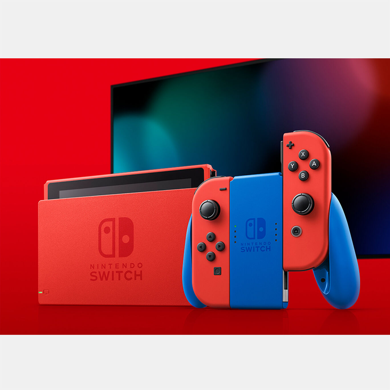 新品未開封 マリオレッド×ブルー任天堂スイッチ本体 - 家庭用ゲーム機本体