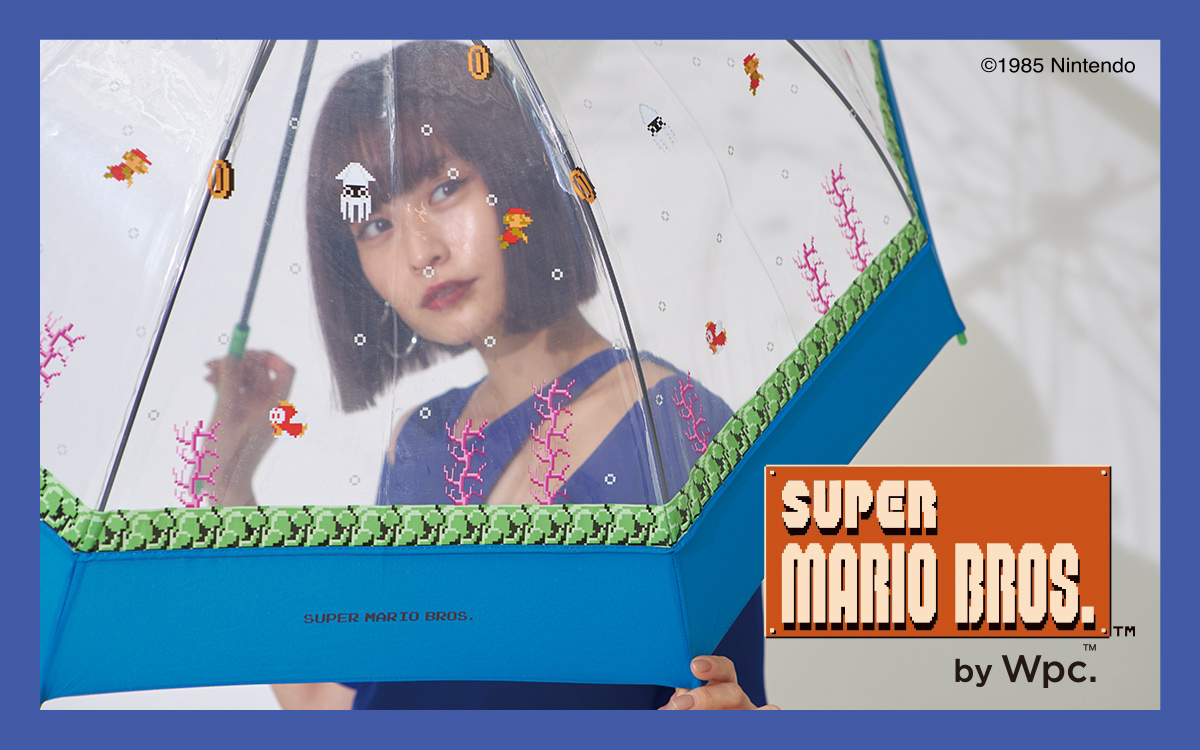 スーパーマリオブラザーズ レイングッズが本日発売 水中ステージをデザインしたビニール傘など Game Watch