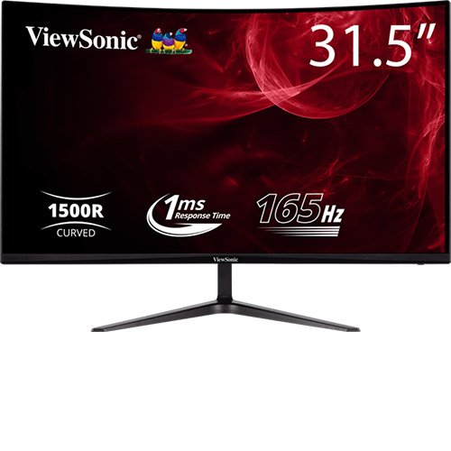 ビューソニック、31.5型フルHDゲーミングモニター「VX3218-PC-MHD」4月