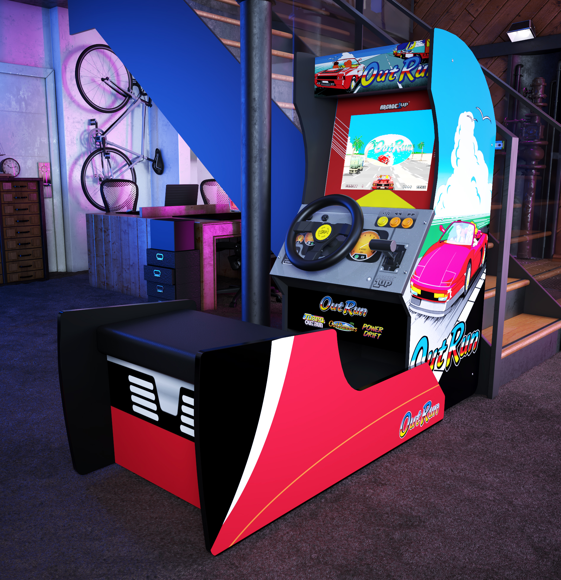 家庭用筐体「ARCADE1UP OutRun」の予約受付がシャインダイレクト楽天