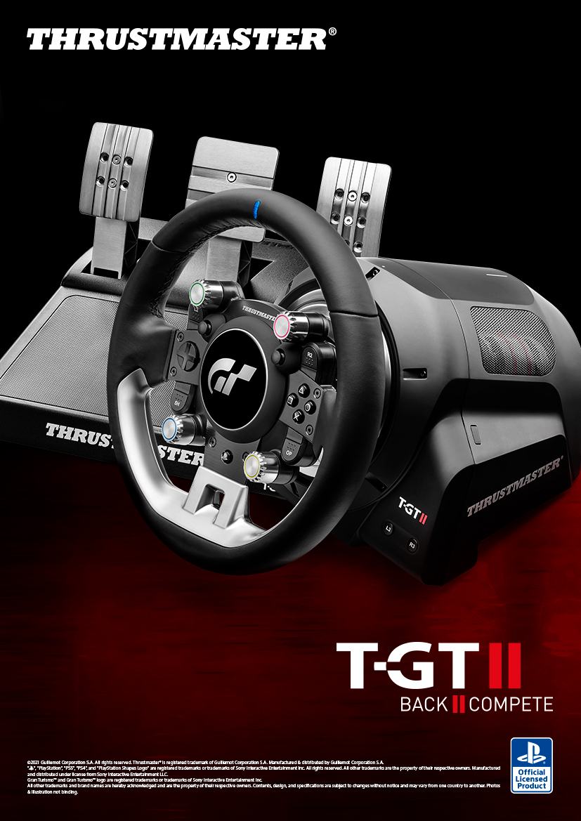 グランツーリスモ SPORT」のためのハンドルコントローラー「T-GT II