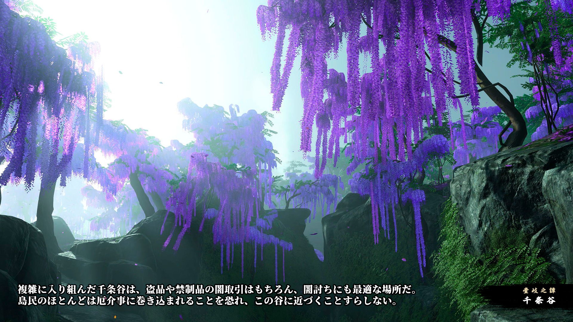 藤の花が咲く美しいロケーションも Ghost Of Tsushima 新たな地 壱岐の一部が初公開 Game Watch