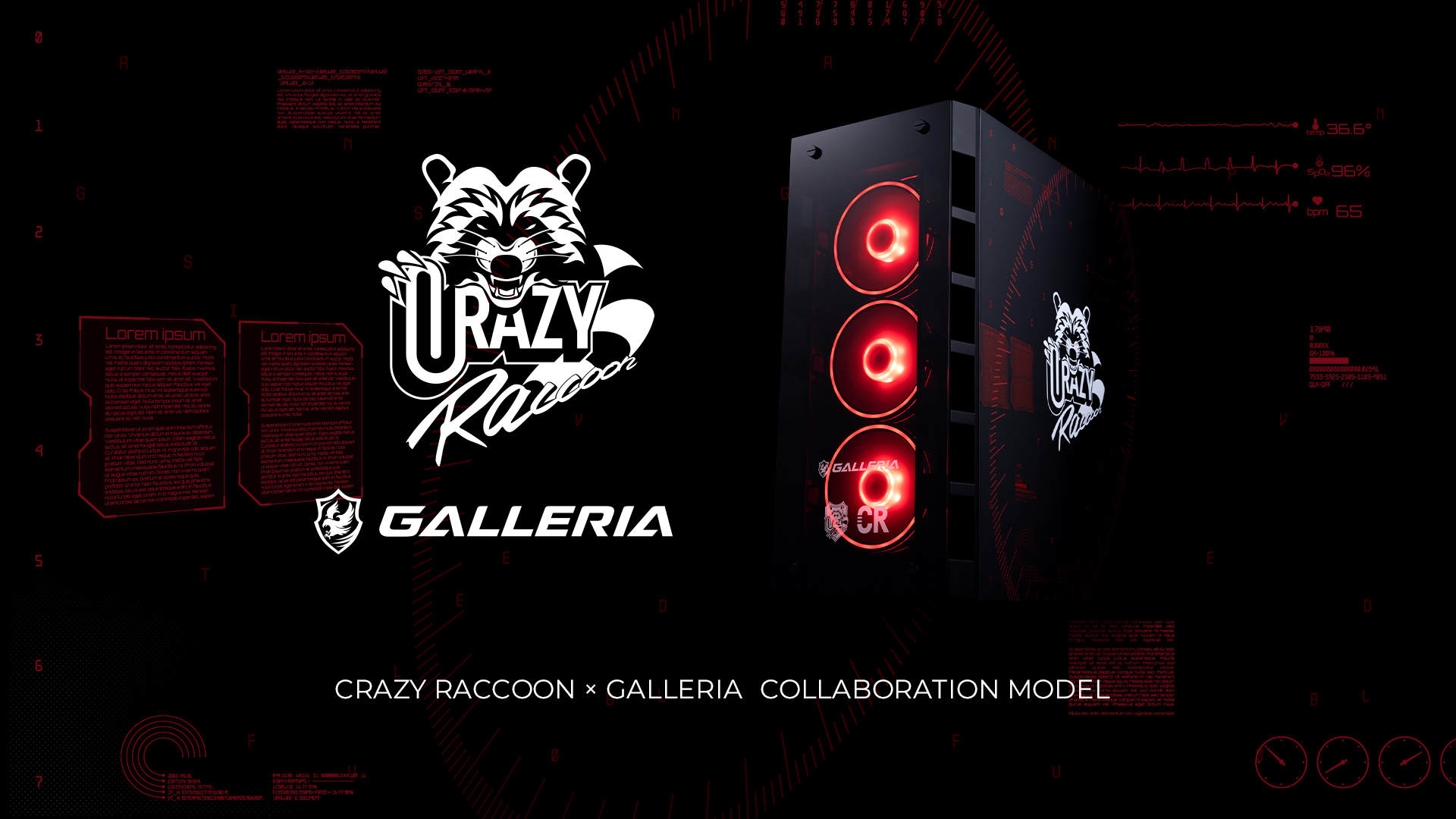 GALLERIA」×「Crazy Raccoon」コラボゲーミングPCが発売！ オリジナル 