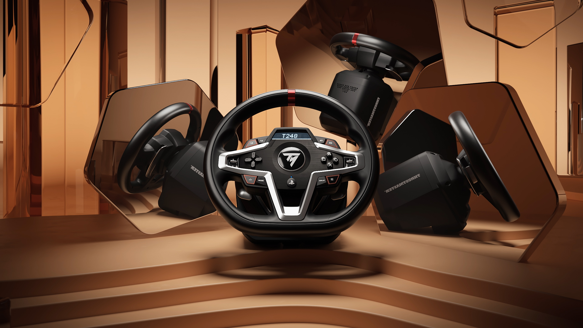 Thrustmaster、ダイナミックフォースフィードバックなど様々な機能を