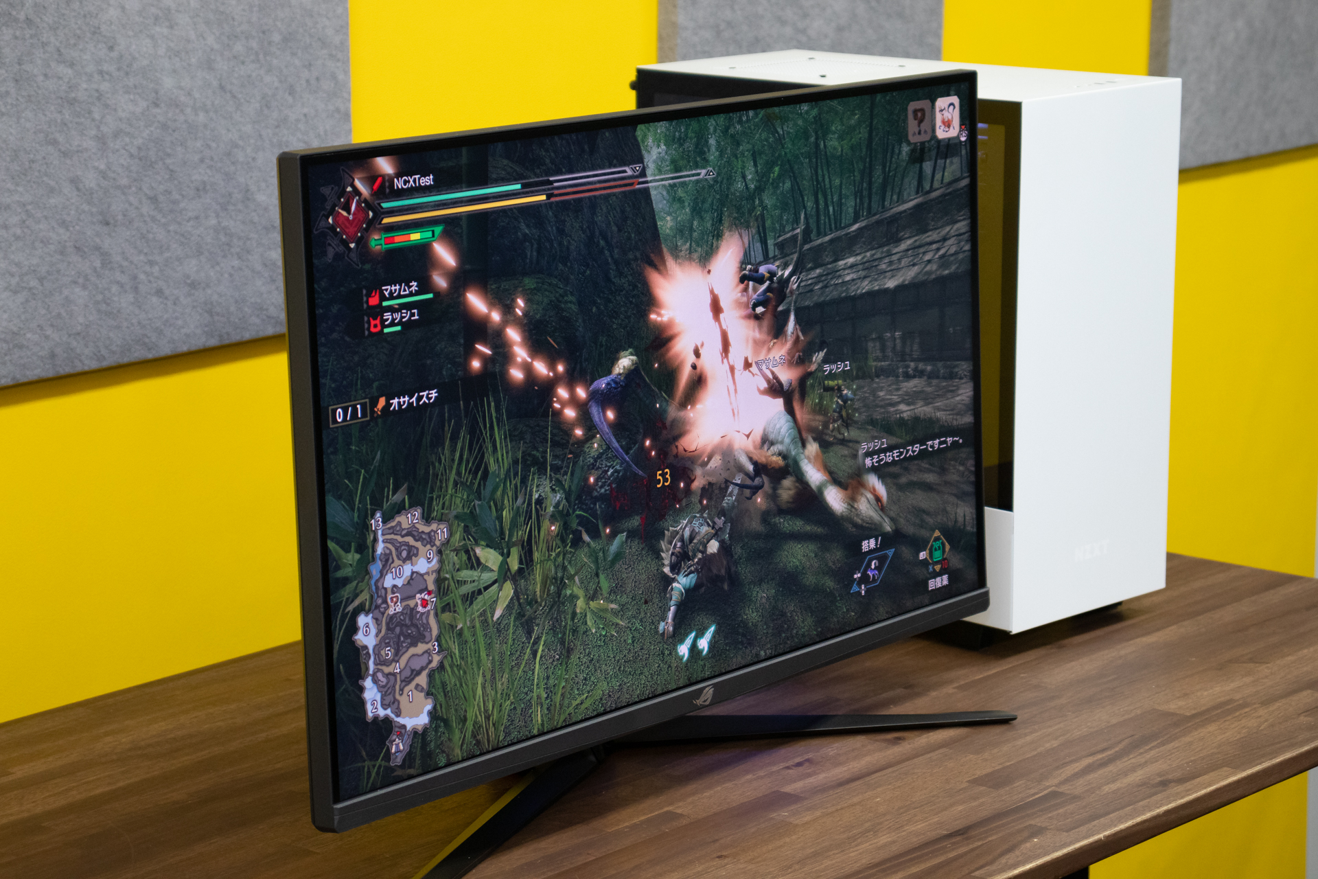 4K/144Hzの大本命「ASUS ROG Swift PG32UQ」でSteam版「モンハンライズ