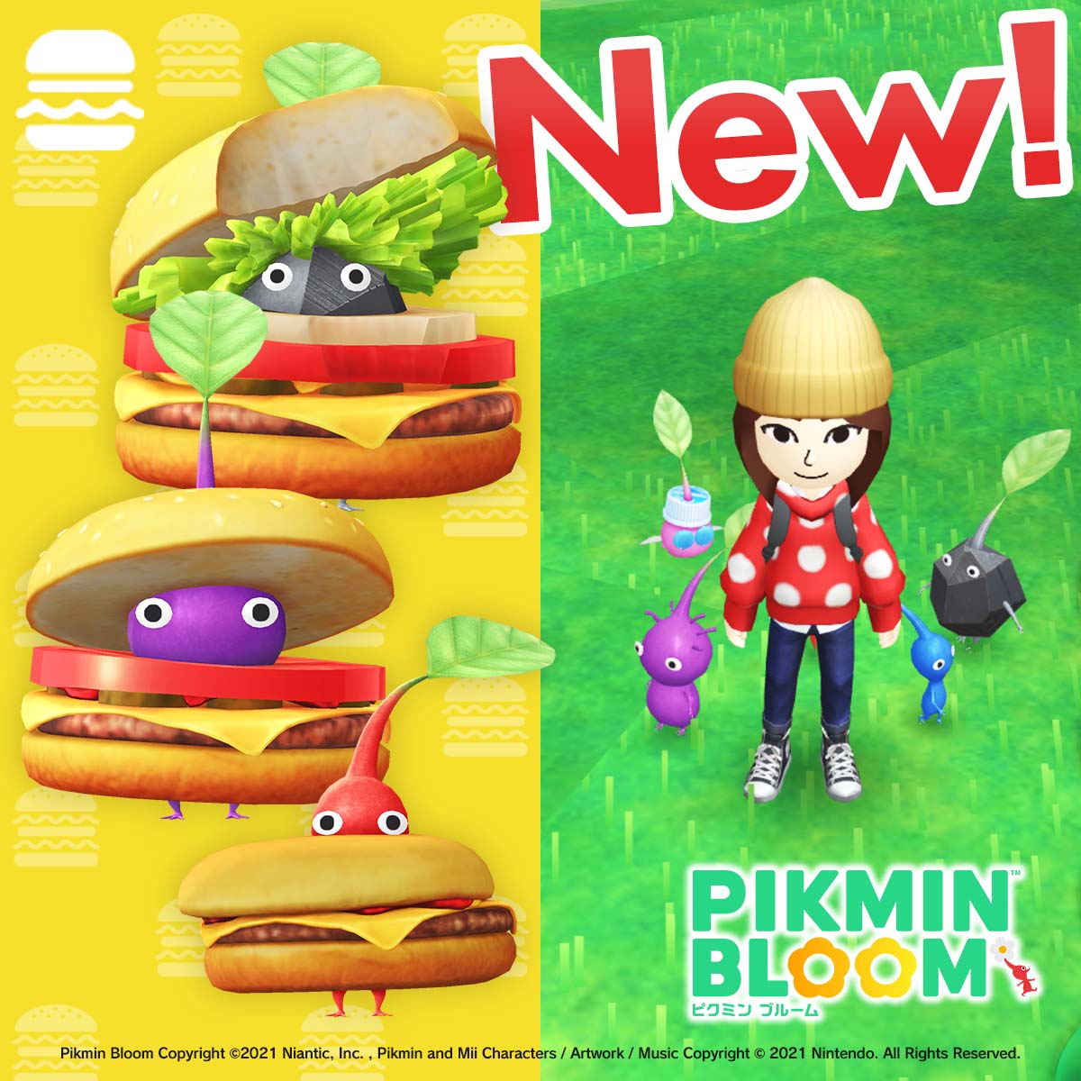 ピクミンブルーム に ハンバーガー のデコピクミン登場 Game Watch