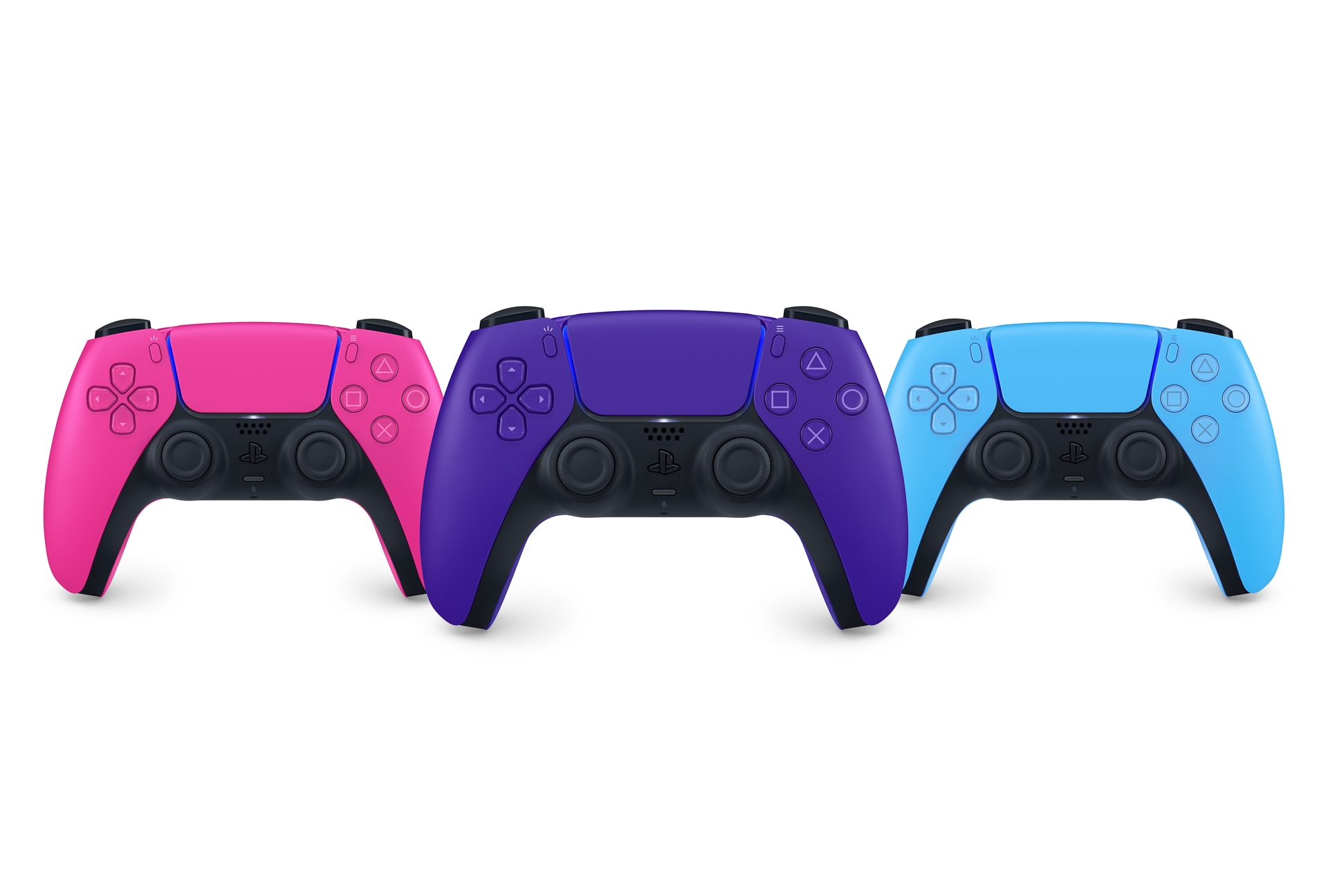 PS5用「DualSense」の新色「ノヴァ ピンク」、「ギャラクティック パープル」、「スターライト ブルー」が本日発売 - GAME Watch