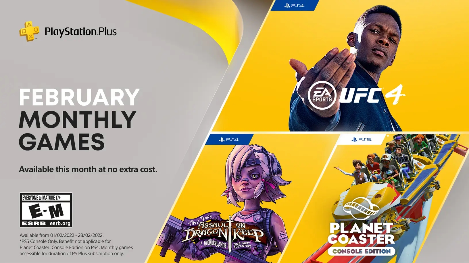 Ps Plus 海外向け2月のフリープレイに Ufc 4 や Tiny Tina S Assault On Dragon Keep が登場 Game Watch
