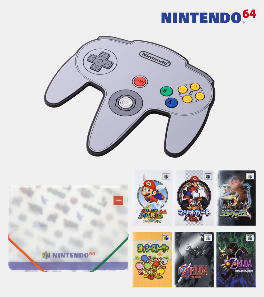 NINTENDO 64」モチーフのグッズ2種新発売！ コントローラー実寸大の