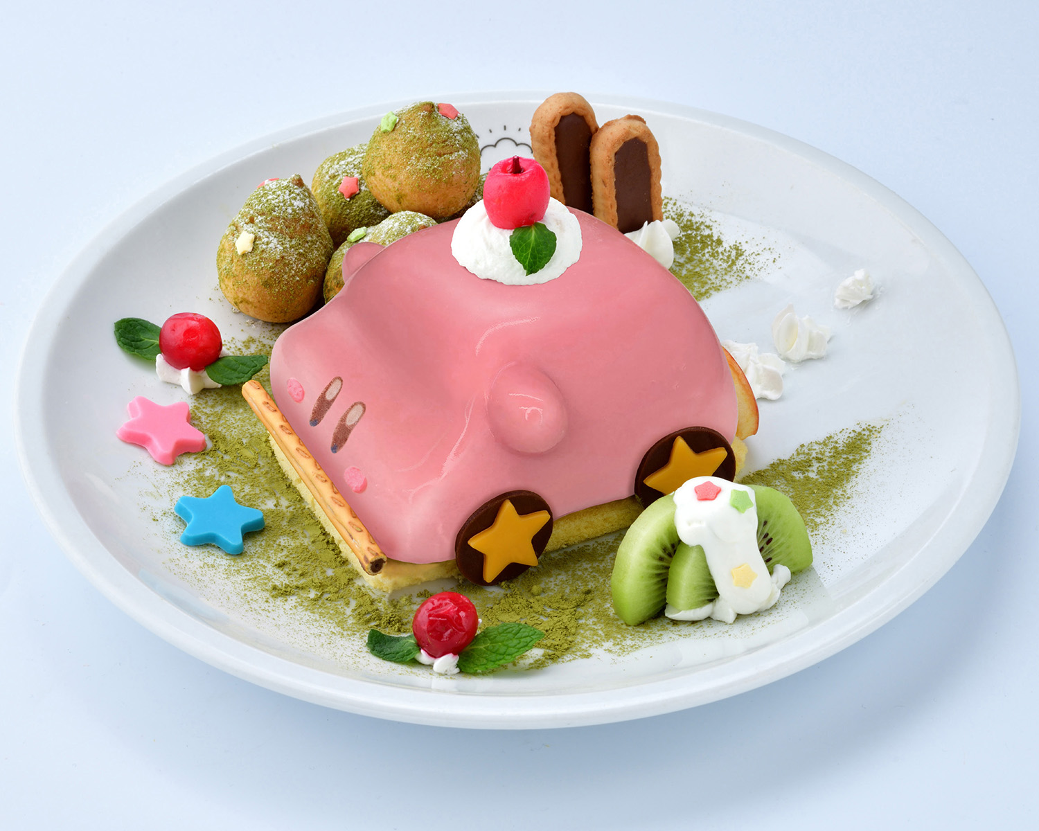 星のカービィ ディスカバリー の くるまほおばりケーキ を再現したメニューが Kirby Cafe に4月1日登場 Game Watch