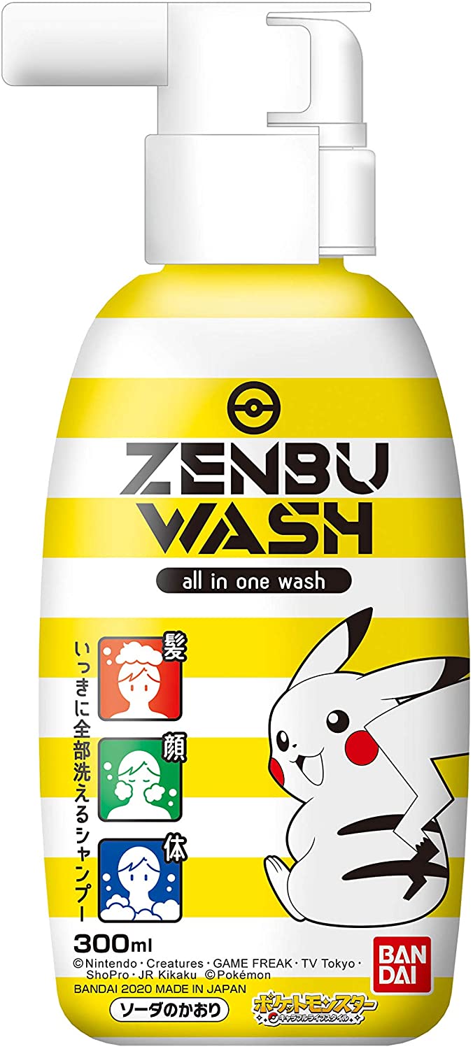 1本で全身洗えるシャンプー Zenbu Wash ポケットモンスター がamazonにて24 オフのセール中 Game Watch