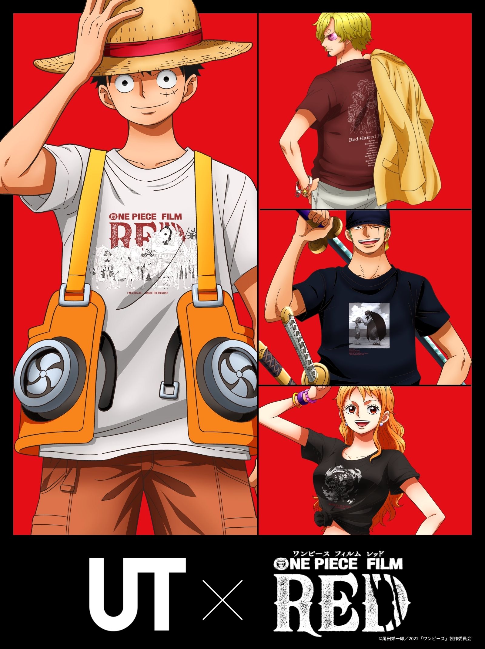 ユニクロにて Onepiece Film Red Ut が本日発売 Game Watch