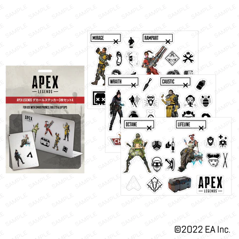 オクタンやレイスがステッカーに！ 「Apex Legends」の新作グッズが