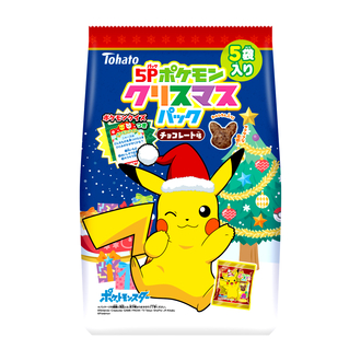 東ハト スナック菓子 5pパックポケモンクリスマスパック チョコレート味 を発売 Game Watch