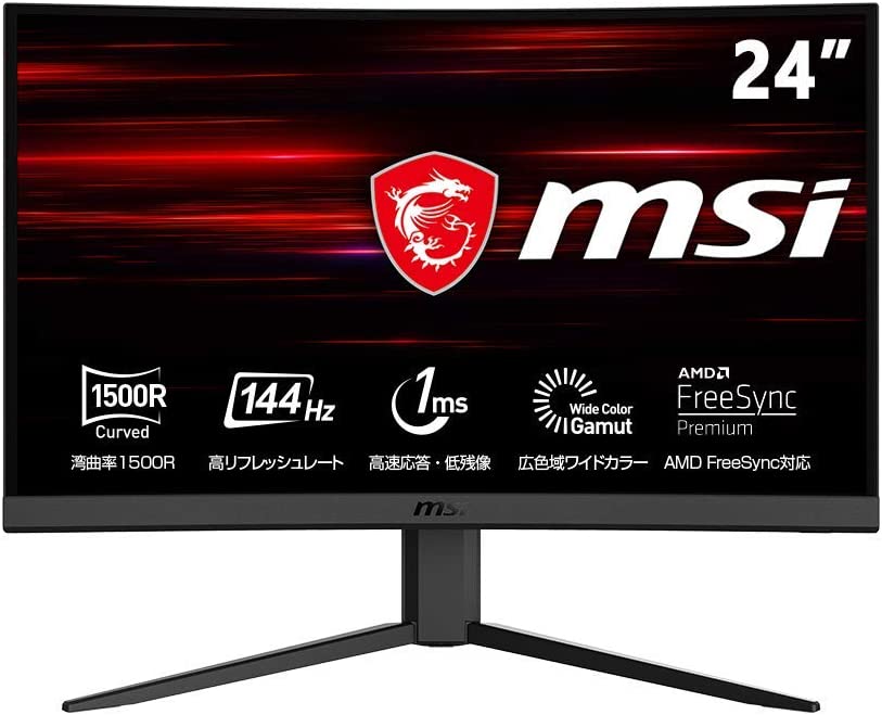 MSIの23.6型湾曲ゲーミングモニター「Optix G24C4」がAmazonで35％オフ