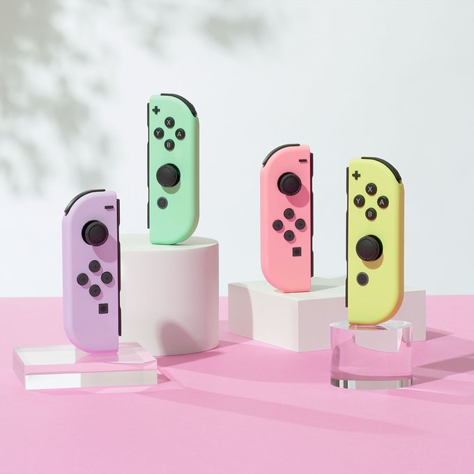 ジョイコン Joy-Con パステルパープル パステルグリーン Switch-