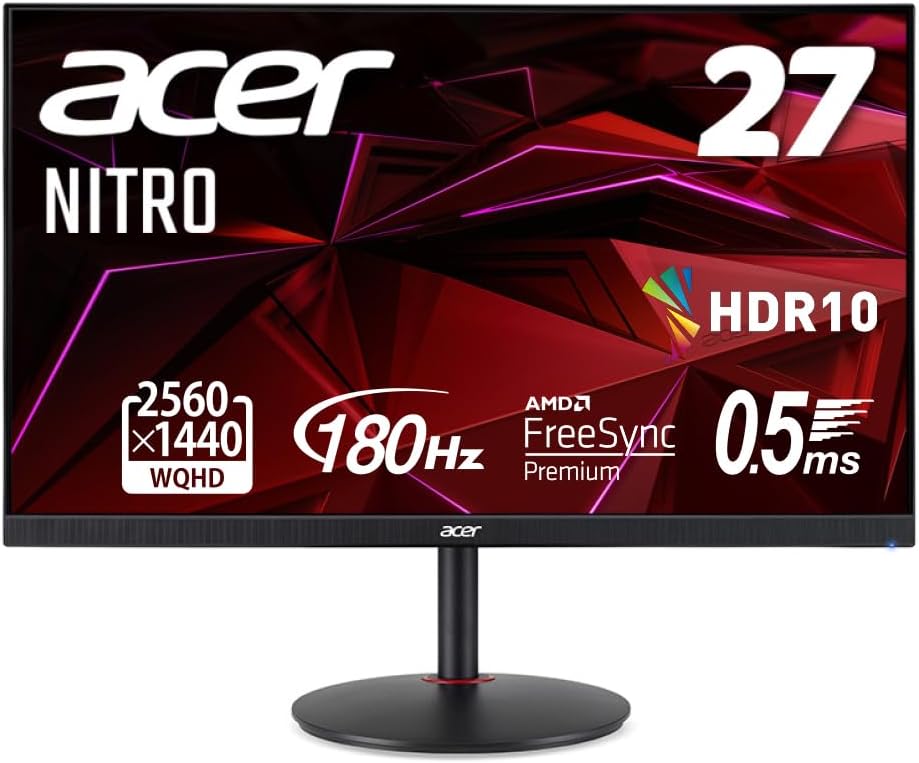 Acerのリフレッシュレート180Hz対応ゲーミングモニター「Nitro