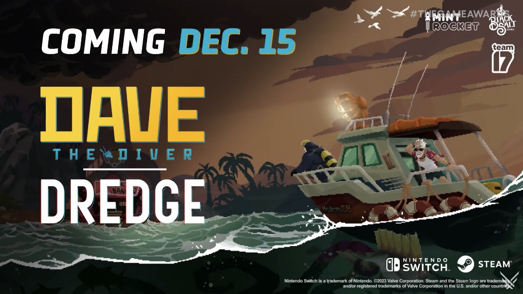 TGA2023】「デイヴ・ザ・ダイバー」と「DREDGE」がコラボ！ 12月15日リリース予定 - GAME Watch