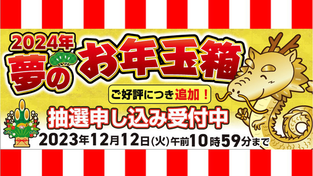 ヨドバシドットコム会員限定「2024年 夢のお年玉箱」の追加抽選販売が