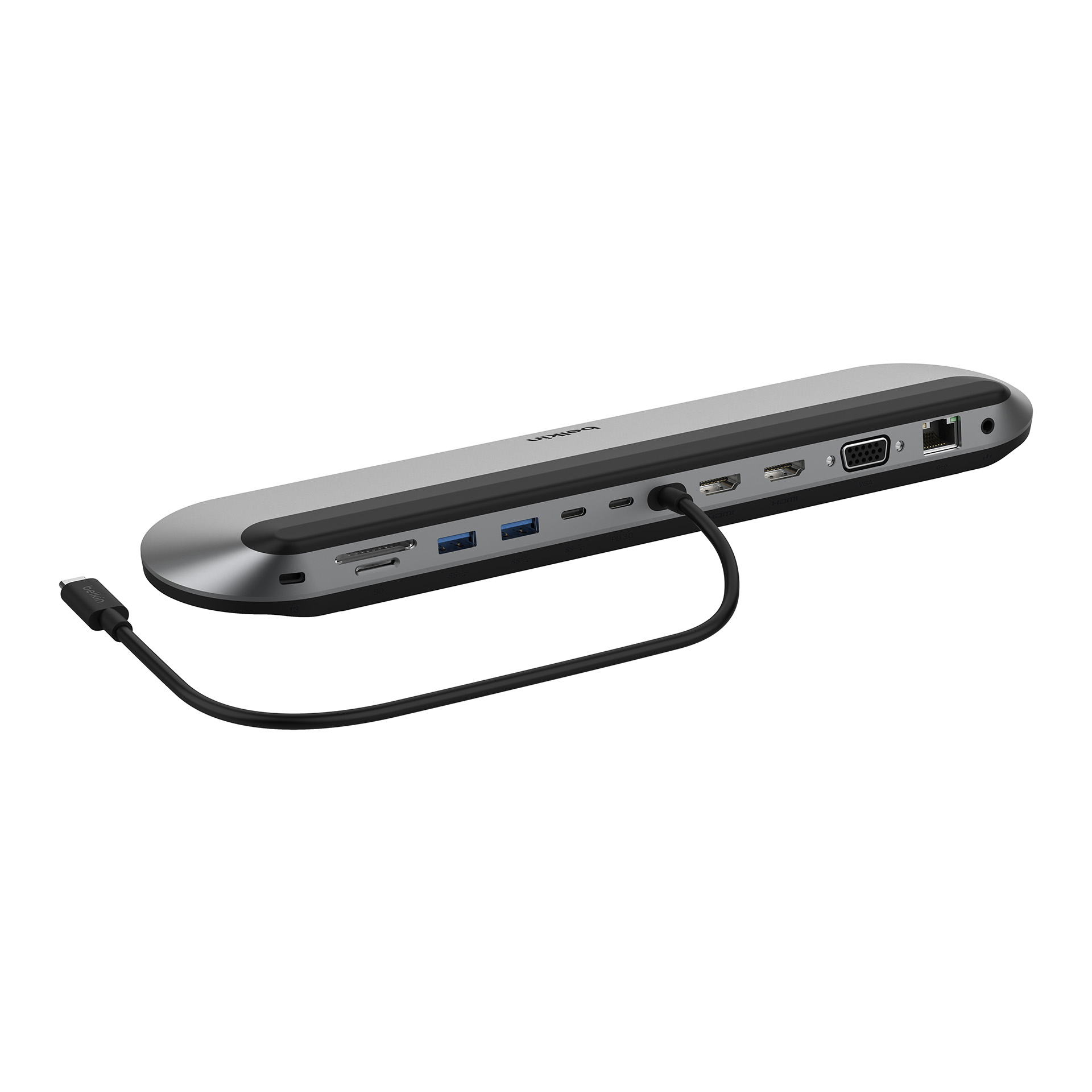 マルチモニター出力対応できるスタンド型のUSB-C ドッキング 