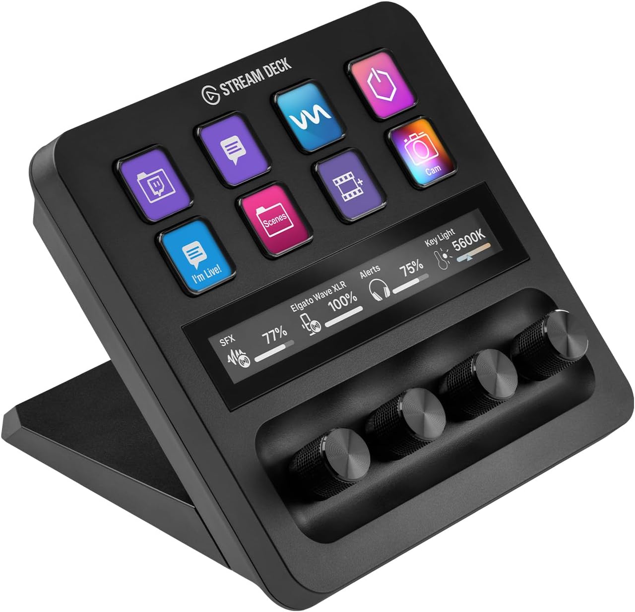Elgato Stream Deck+ 本体　つまみゴールドに付け替え済み Amazon.co.jp: Elgato Stream Deck +専用 ダイアル/つまみ 金 ゴールド