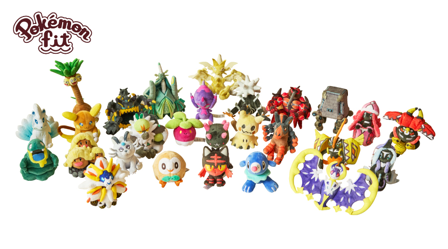 ポケモンぬいぐるみ「Pokémon fit」シリーズにアローラ地方のポケモン
