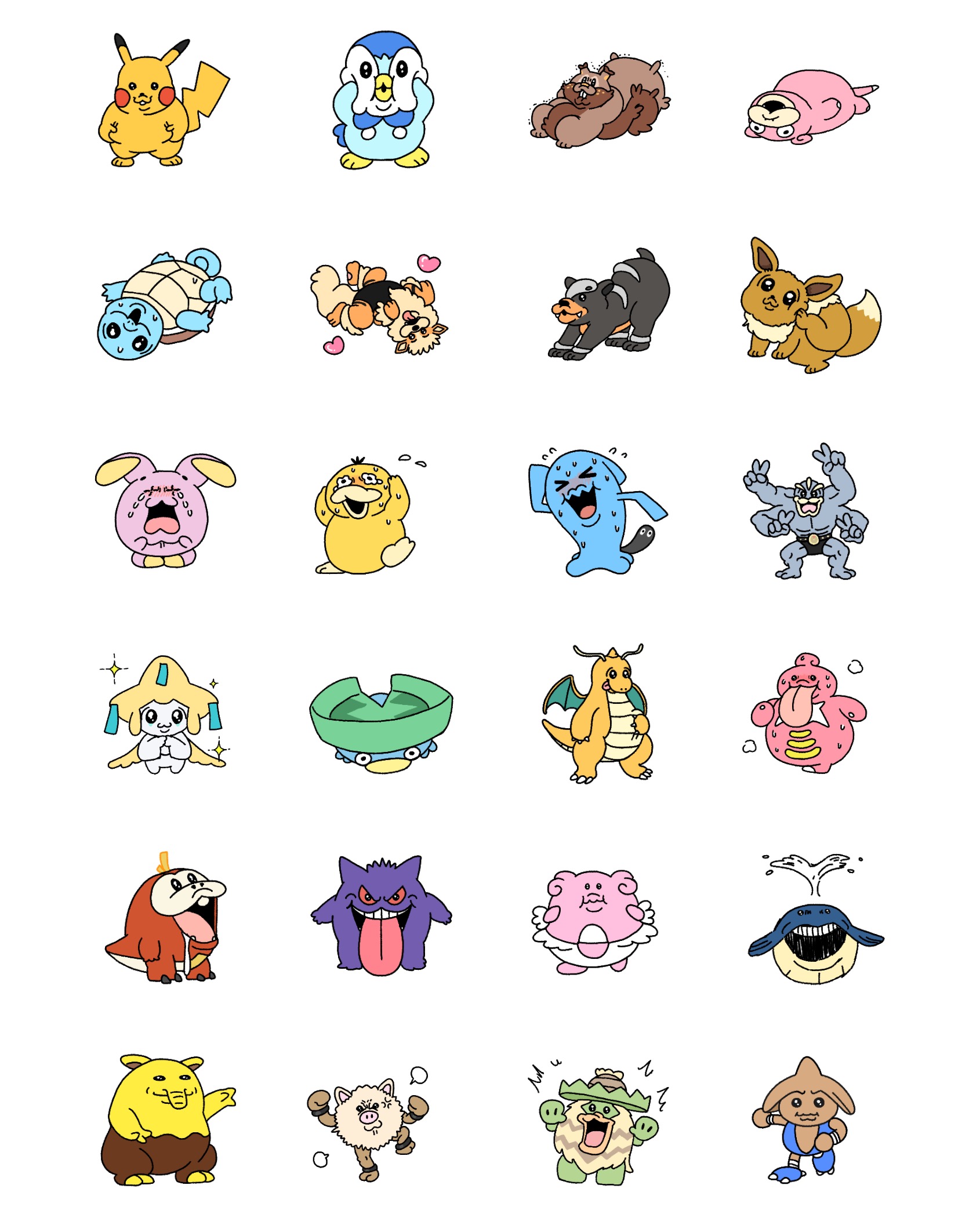 ポケモン」と可哀想に！がコラボ。描き下ろしのLINEスタンプが登場 