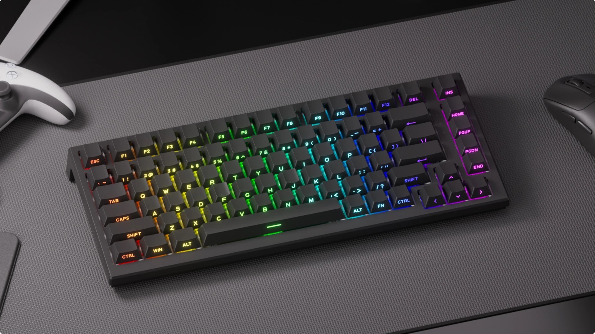 Akko、磁気スイッチを搭載した75%サイズゲーミングキーボード「TAC75