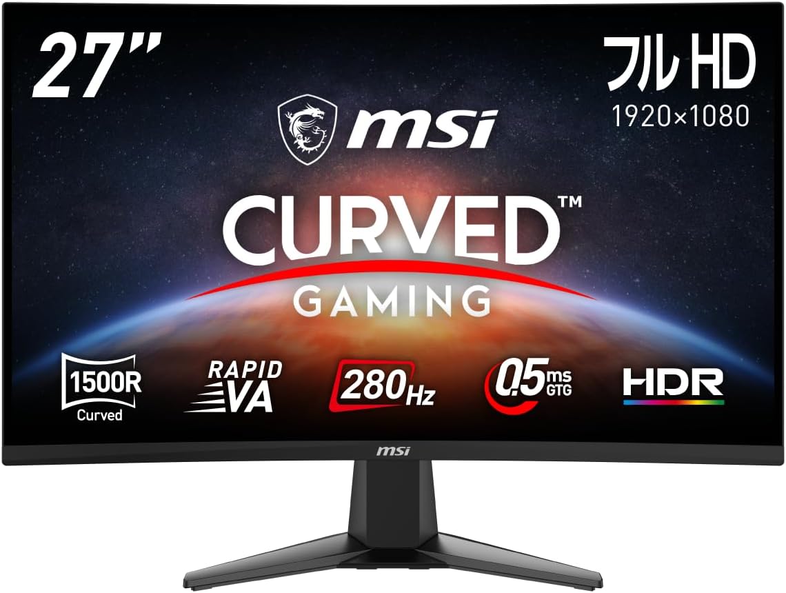 MSI ゲーミングモニター 180hz 1ms 湾曲 Amazon.co.jp: MSI 湾曲ゲーミングモニター MPG 275CQRXF 27