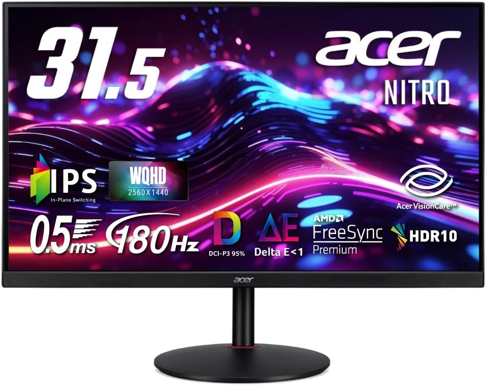 Amazonセール】Acerのゲーミングモニターがセールで登場。180Hz