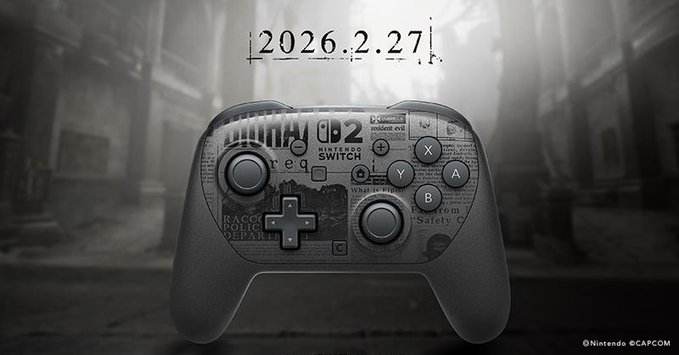 Switch2 Proコントローラーに「バイオハザード レクイエム