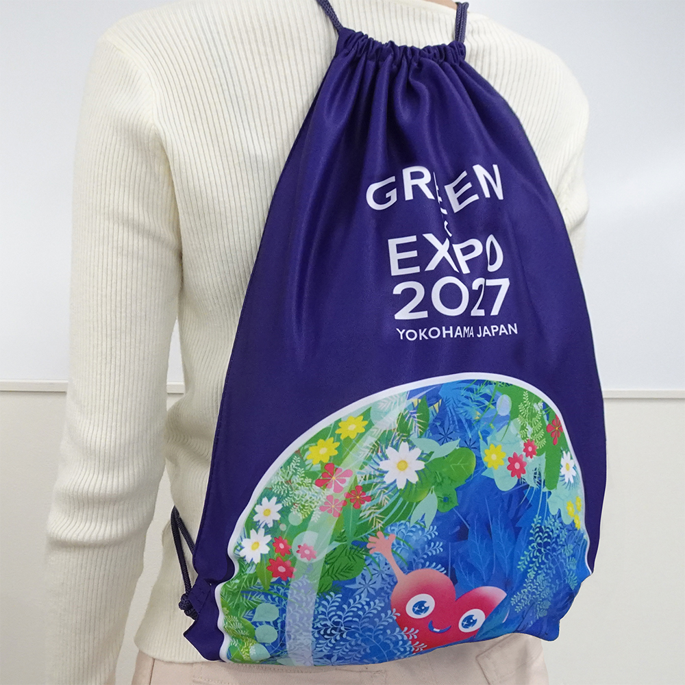 ナップザックや巾着などGREEN×EXPO 2027公式ライセンス新商品5種類を