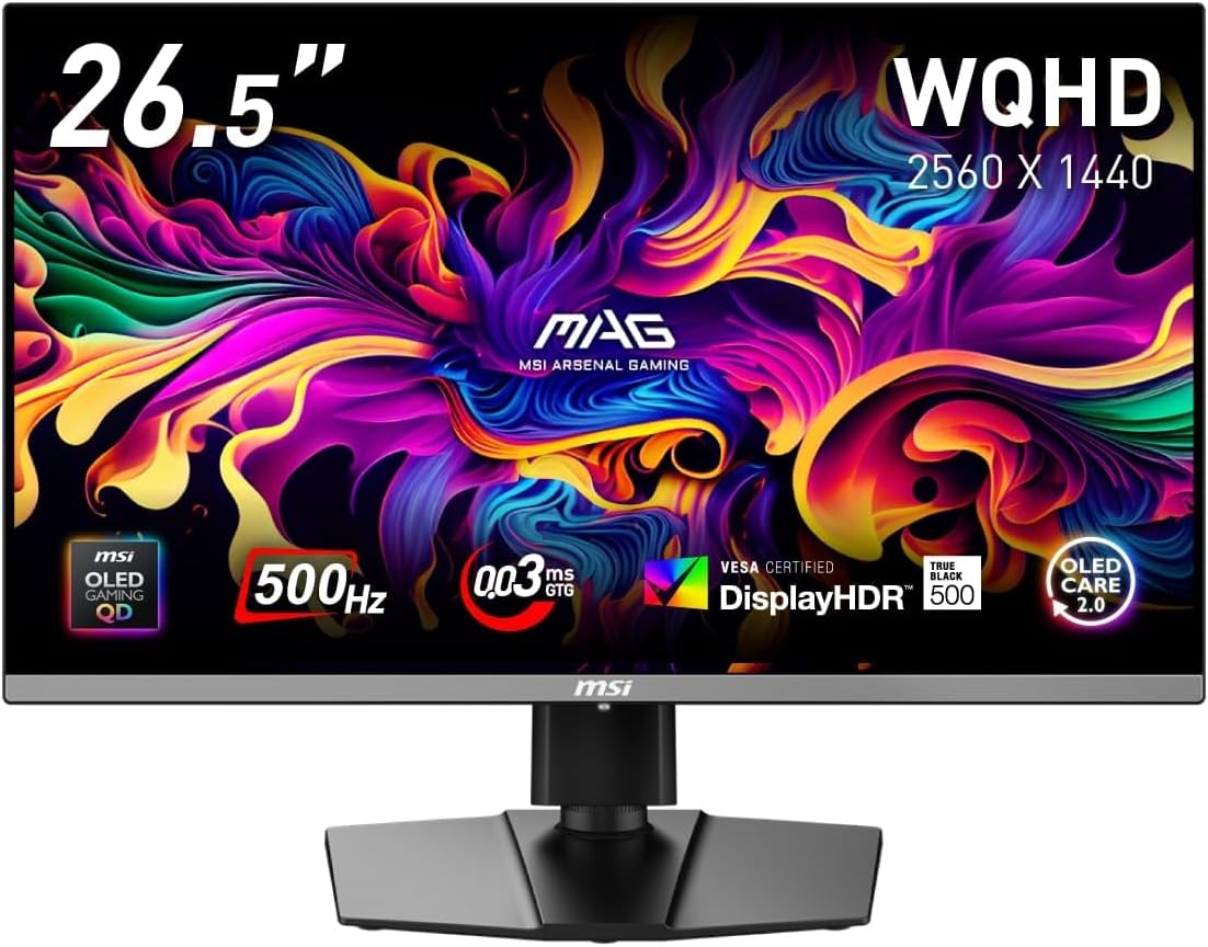 Amazonセール】WQHD/500Hzに対応するMSIのゲーミングモニター「MAG