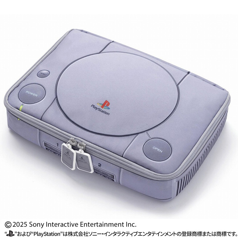 初代PlayStationの原寸大マルチポーチBOOK BLUE ver.」のリニューアル