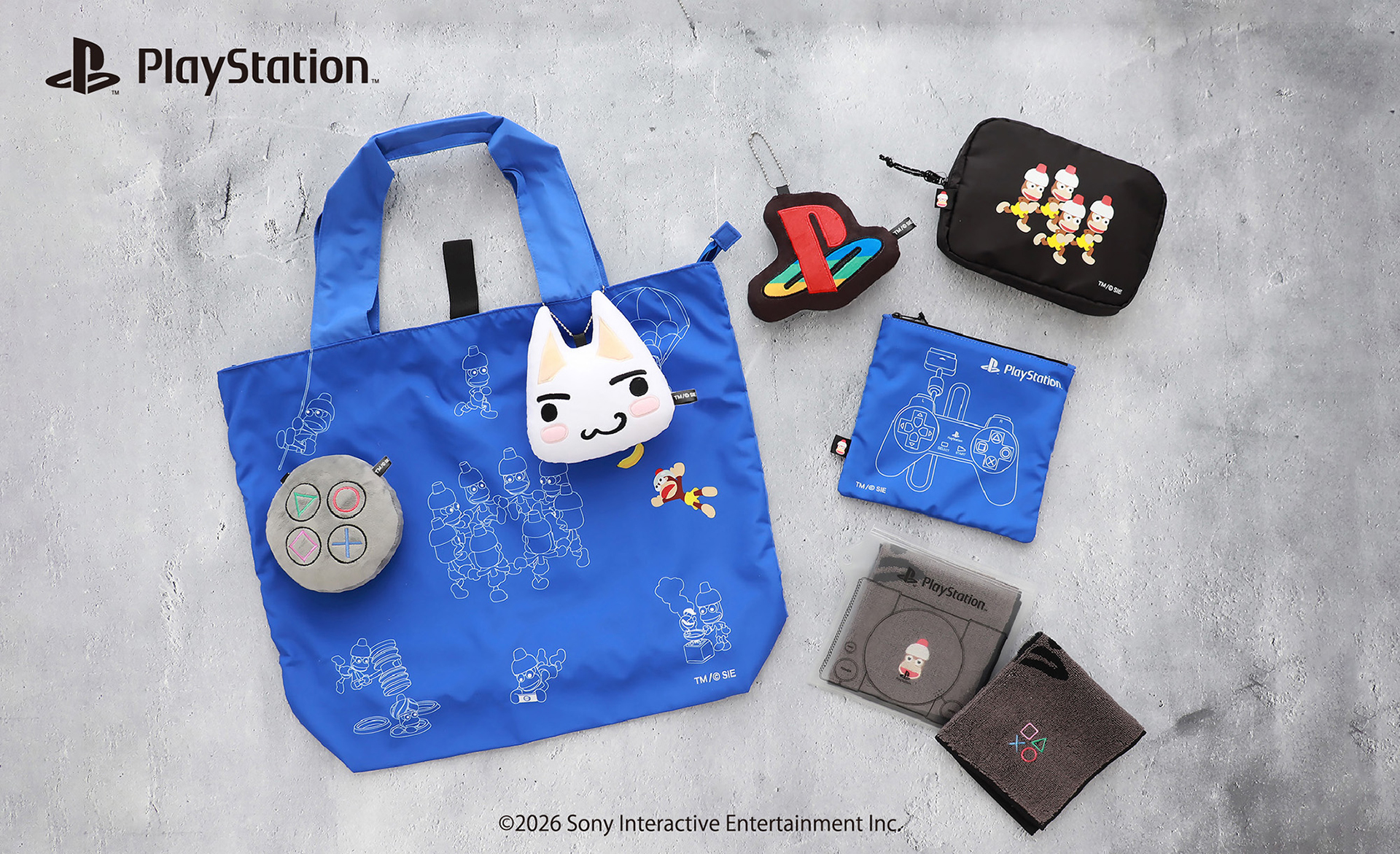 超激レア Porte ×PlayStationコラボ　ピクトグラムウエストバック プレイステーション「トロ」や「ピポサル」が描かれた新作グッズが