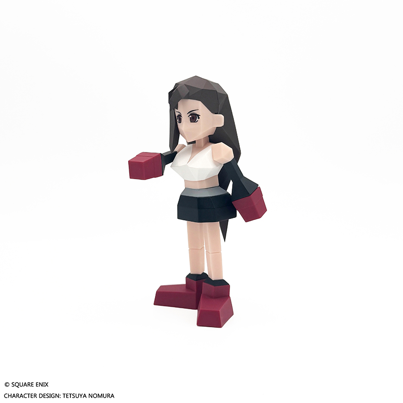 FF7】角ばった見た目のかわいいティファ＆エアリスのソフビフィギュア