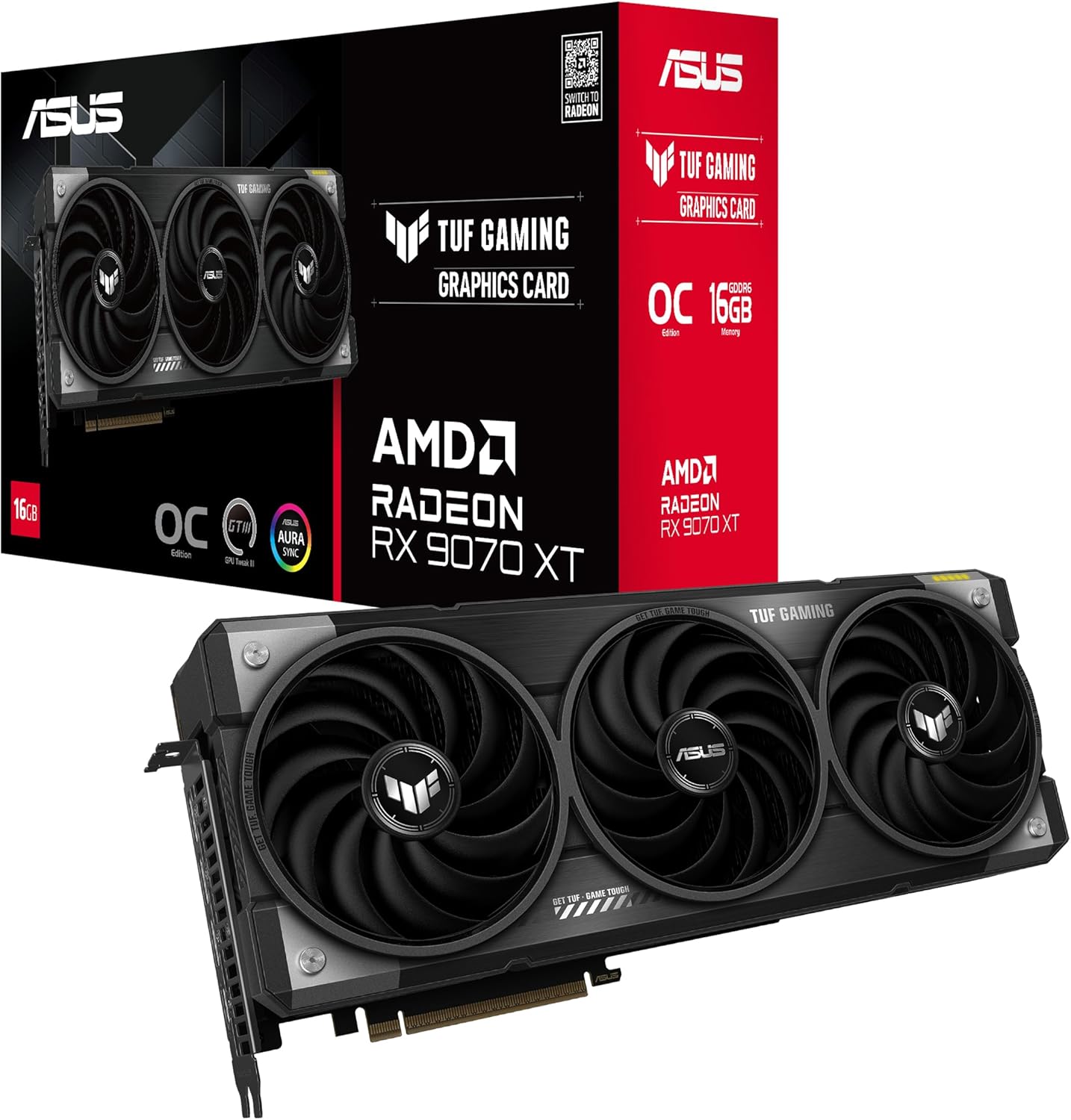 Amazonセール】ASUSのAMD Radeon RX9070 XT搭載ビデオカードがお買い得